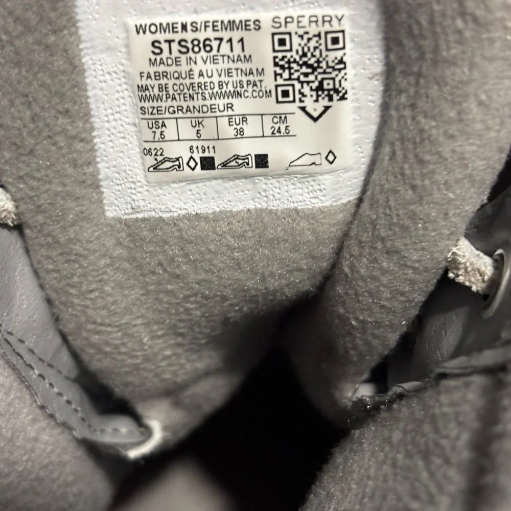 Sperry Women's Saltwater Nylon Pac Boots - Grey Size: 7.5 - Picture 7 of 7